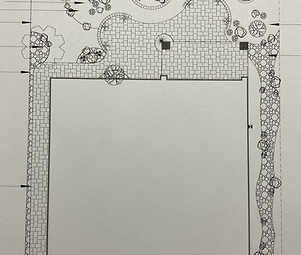 Completed custom landscape installation